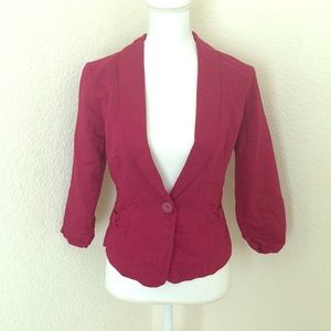 Wet Seal Magenta Blazer M NWT